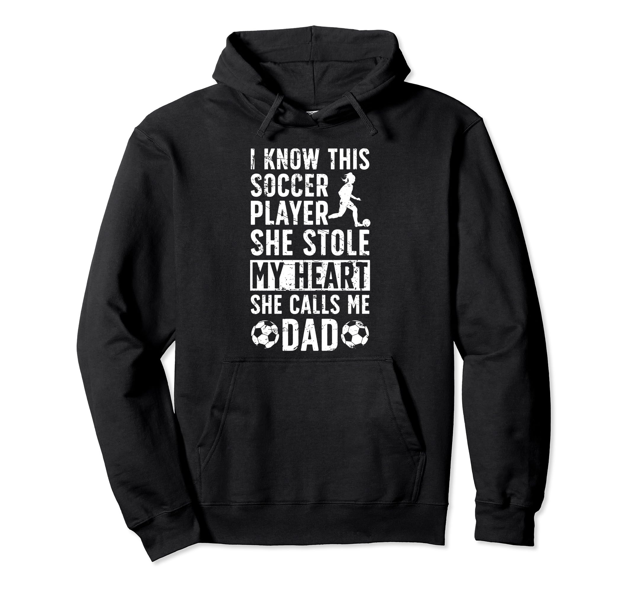 She Calls Me Dad Soccer Player Father Hoodie - Graphic Print Men Women - T-Shirt, Sweatshirt, Hoodie