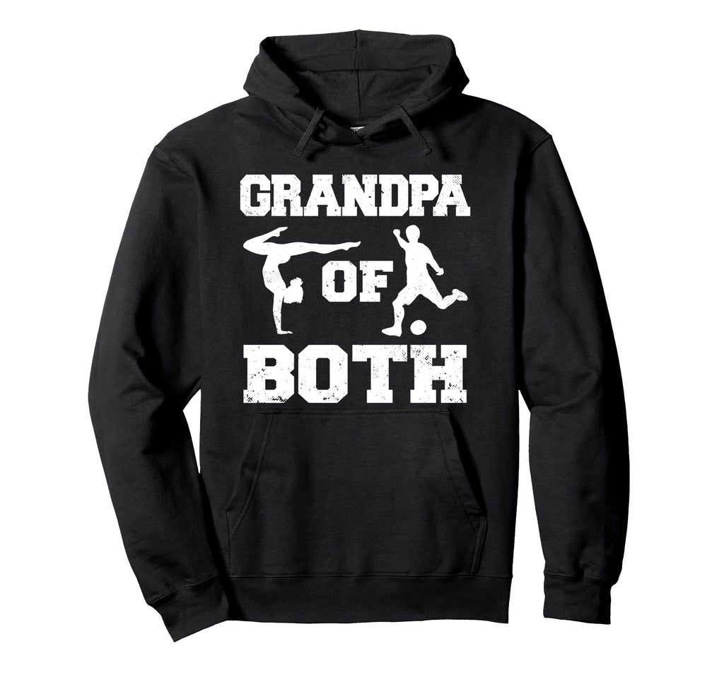 Grandpa Both Funny Soccer And Hoodie - Fun Novelty Design for Adults - T-Shirt, Sweatshirt, Hoodie