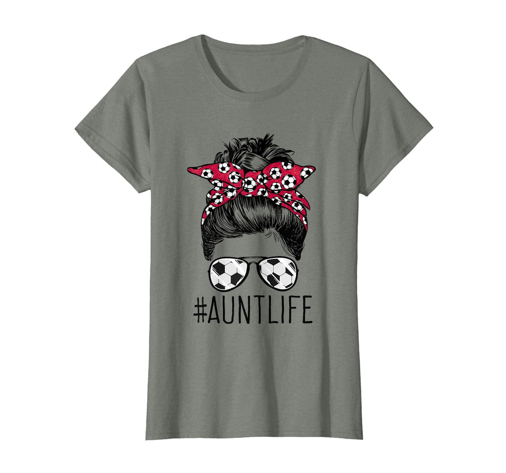 Aunt Life Soccer Auntie Mothers Day T-Shirt - Trendy Graphic for Adults - T-Shirt, Sweatshirt, Hoodie
