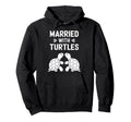 Married Turtles Funny Turtle Single Dad Hoodie - Trendy Graphic Men Women - T-Shirt, Sweatshirt, Hoodie