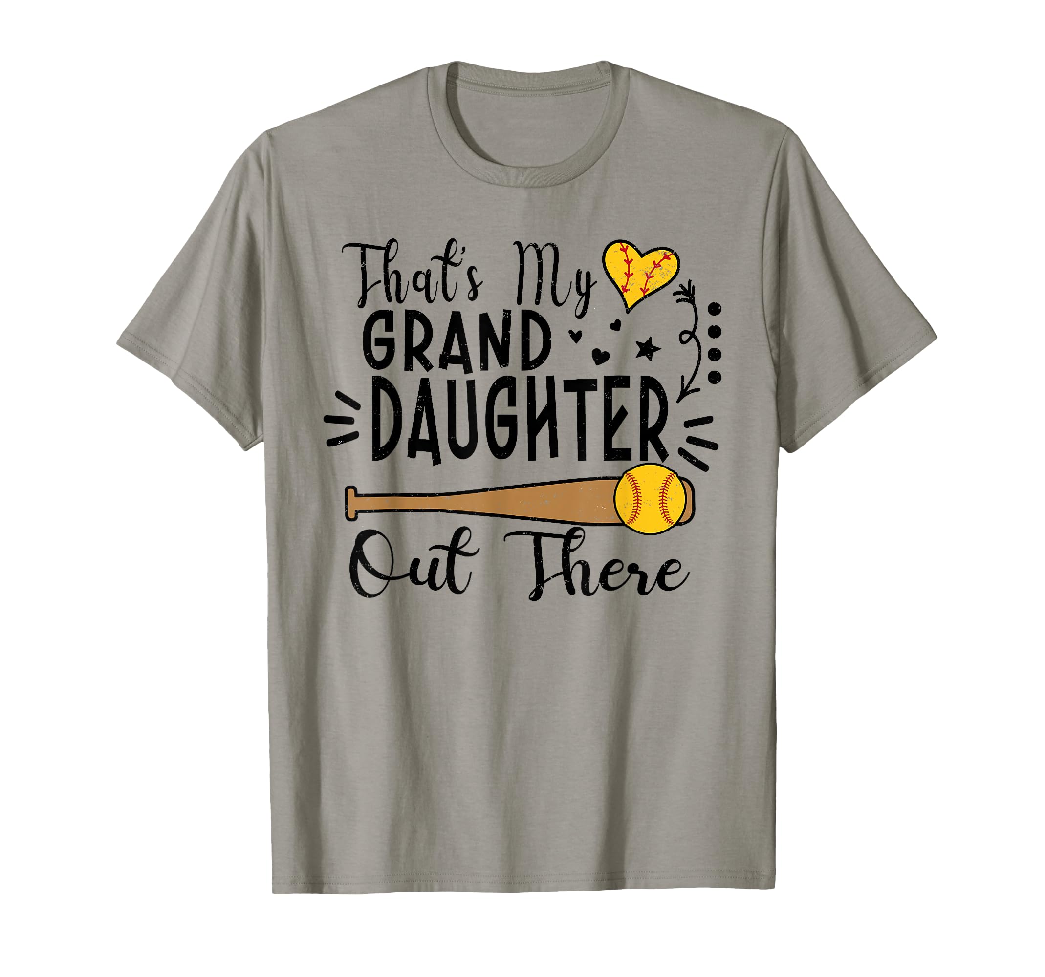 Thats My Granddaughter Out There Softball T-Shirt - Trendy Graphic Unisex - T-Shirt, Sweatshirt, Hoodie