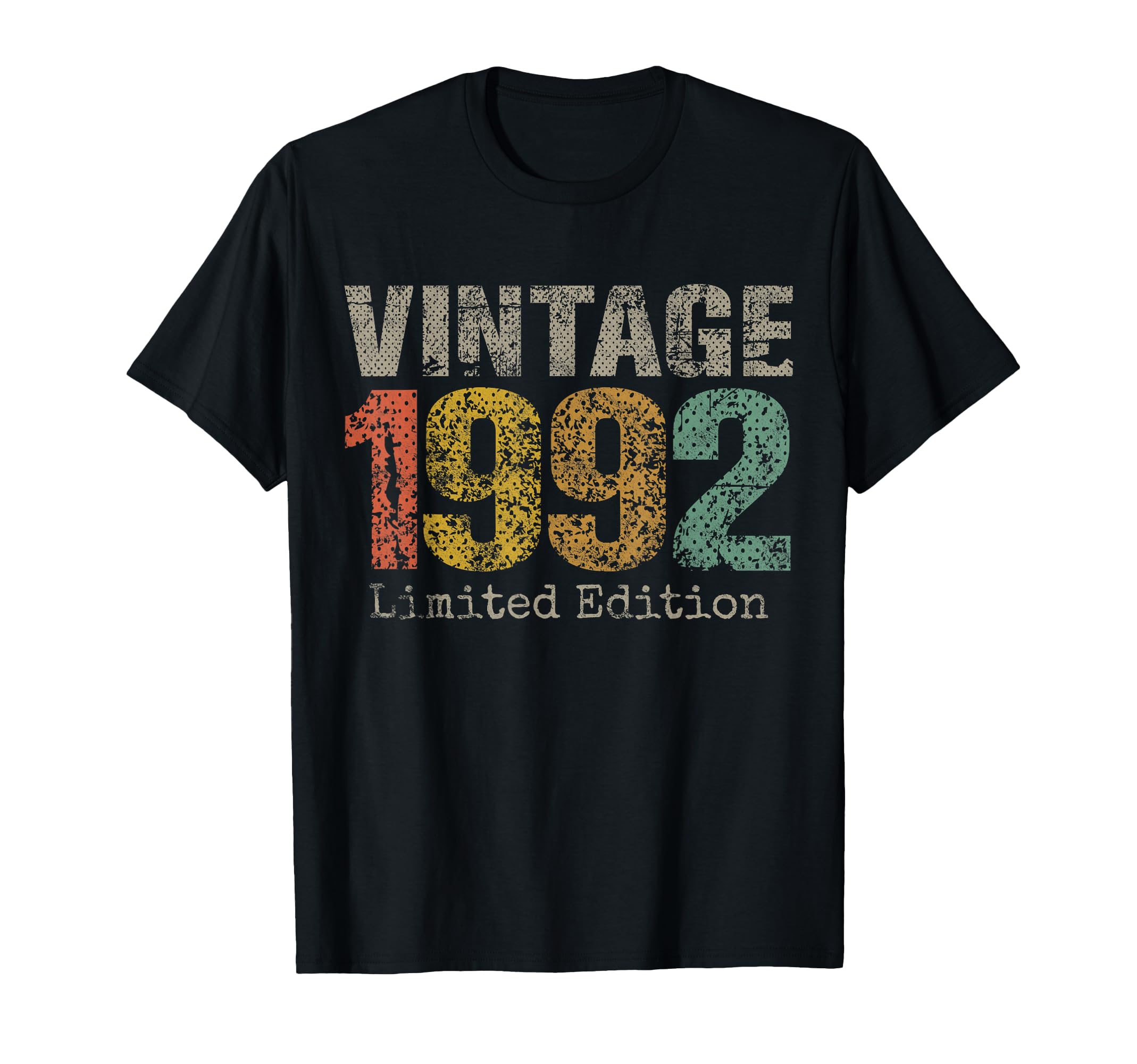 1992 Text 34Th Birthday Gift 34 T-Shirt - Fun Novelty Design Men Women - T-Shirt, Sweatshirt, Hoodie