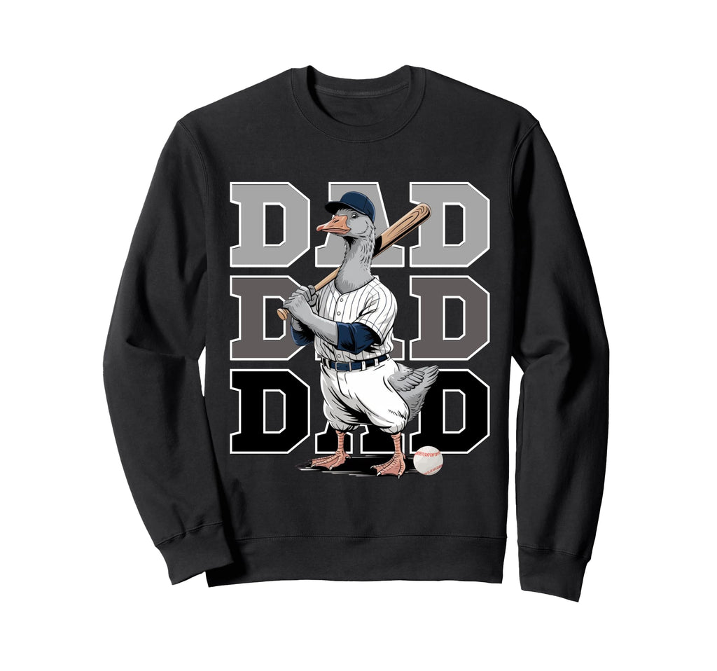 Funny Baseball Dad Goose Sports Sweatshirt - Streetwear Style for Adults - T-Shirt, Sweatshirt, Hoodie