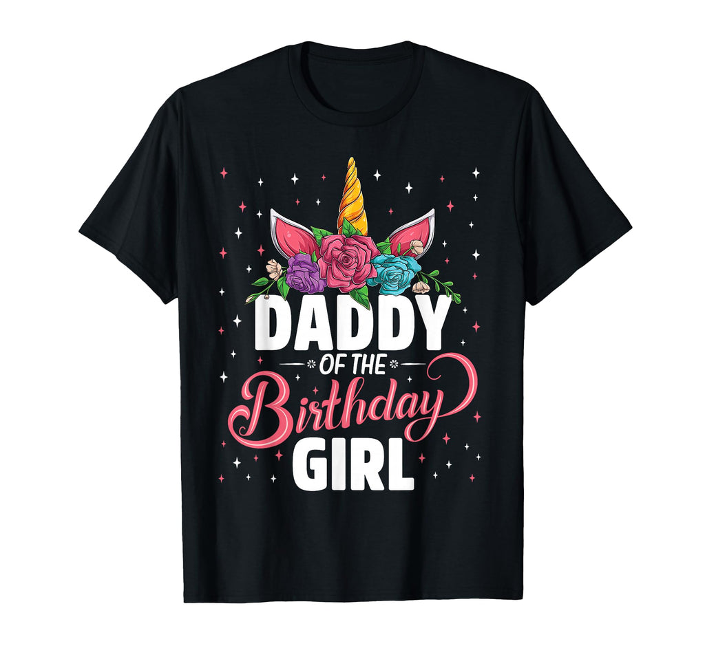 Daddy Birthday Unicorn Family T-Shirt - Custom Art Print for Adults - T-Shirt, Sweatshirt, Hoodie