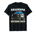 Grandpa Birthday Crew Police Car T-Shirt - Custom Art Print Men Women - T-Shirt, Sweatshirt, Hoodie