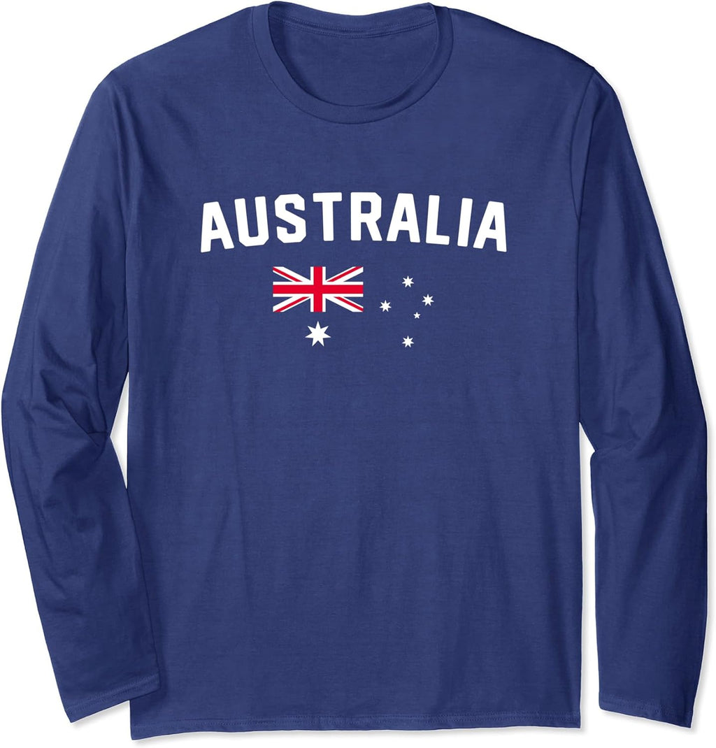 I Love Australia Minimalist Australian Flag - Adult & Kids T-Shirts, Sweatshirts & Hoodies apparel design preview 1