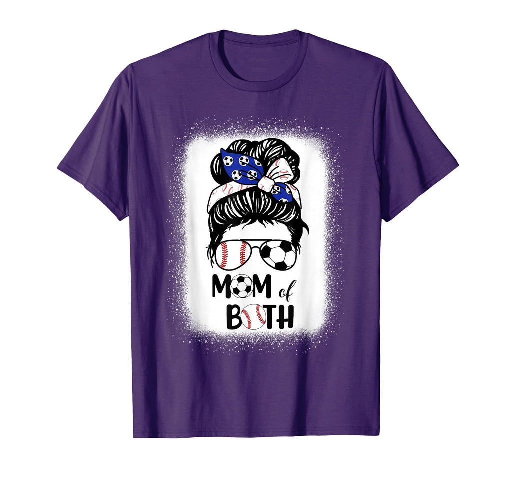 Messy Bun Soccer Mom Baseball Mom T-Shirt - Aesthetic Graphic Men Women - T-Shirt, Sweatshirt, Hoodie