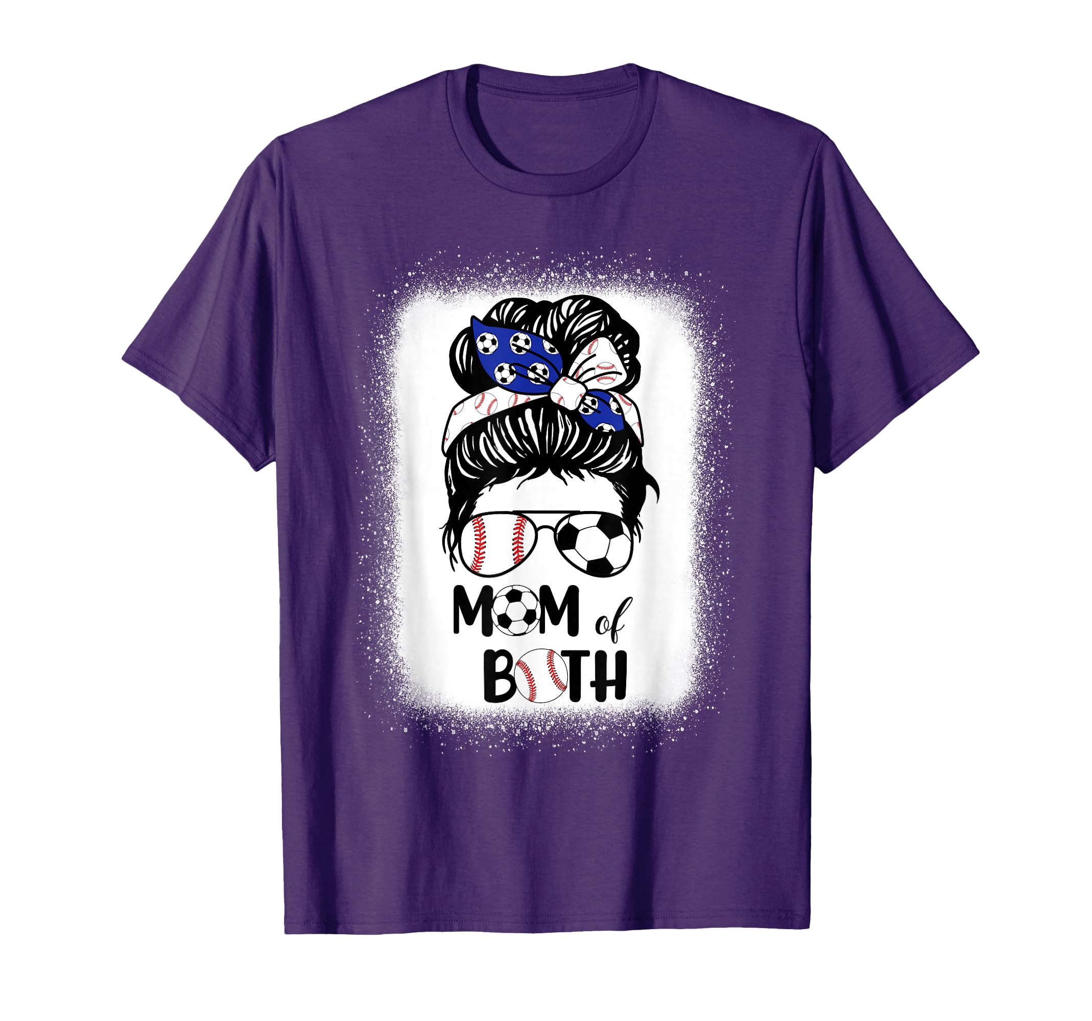 Messy Bun Soccer Mom Baseball Mom T-Shirt - Aesthetic Graphic Men Women - T-Shirt, Sweatshirt, Hoodie