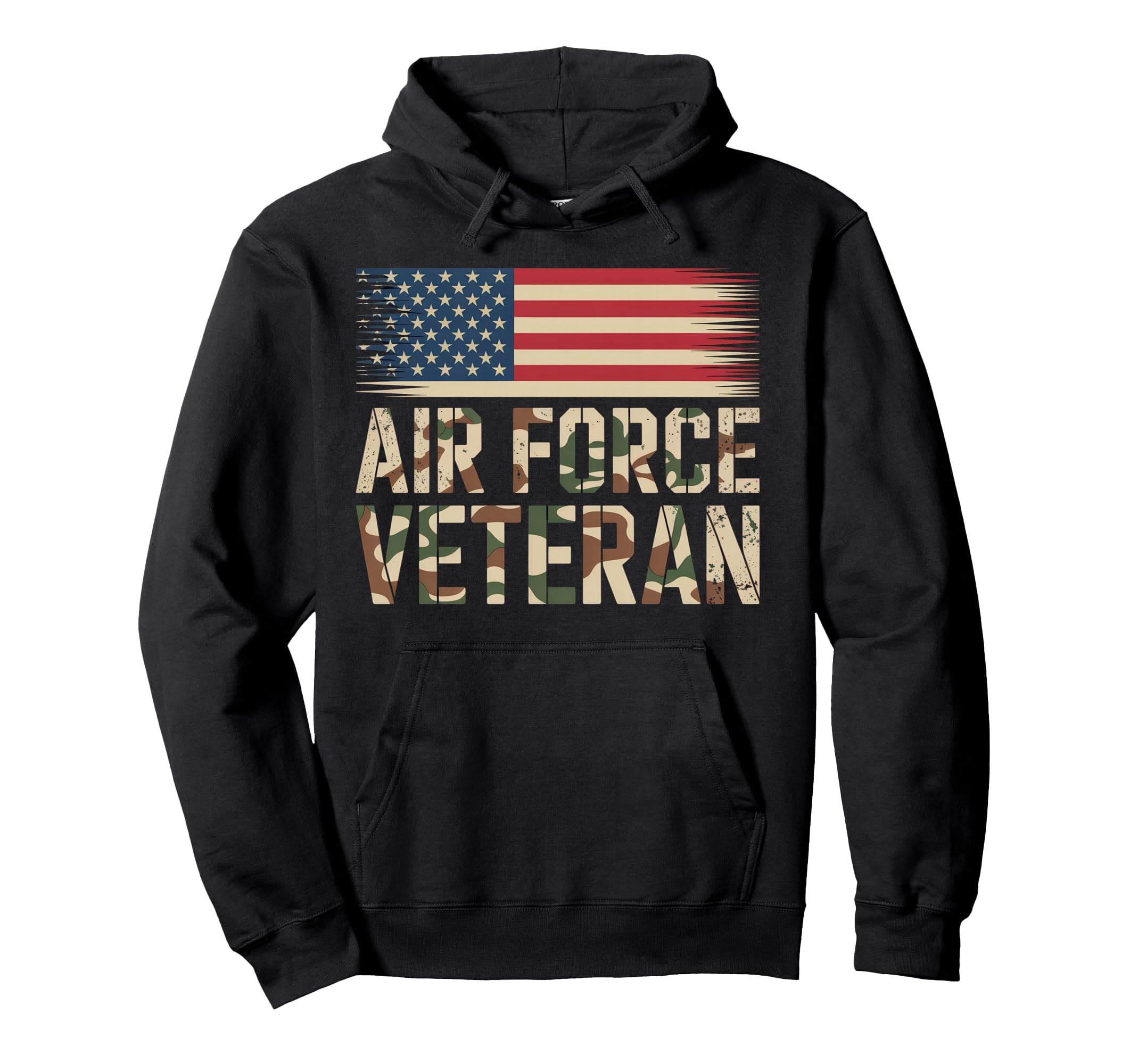 Air Force Veteran Us American Flag Dad Hoodie - Trendy Graphic Unisex - T-Shirt, Sweatshirt, Hoodie