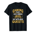 Gaming Dad Gamer Father Loves Video T-Shirt - Custom Art Print Unisex - T-Shirt, Sweatshirt, Hoodie