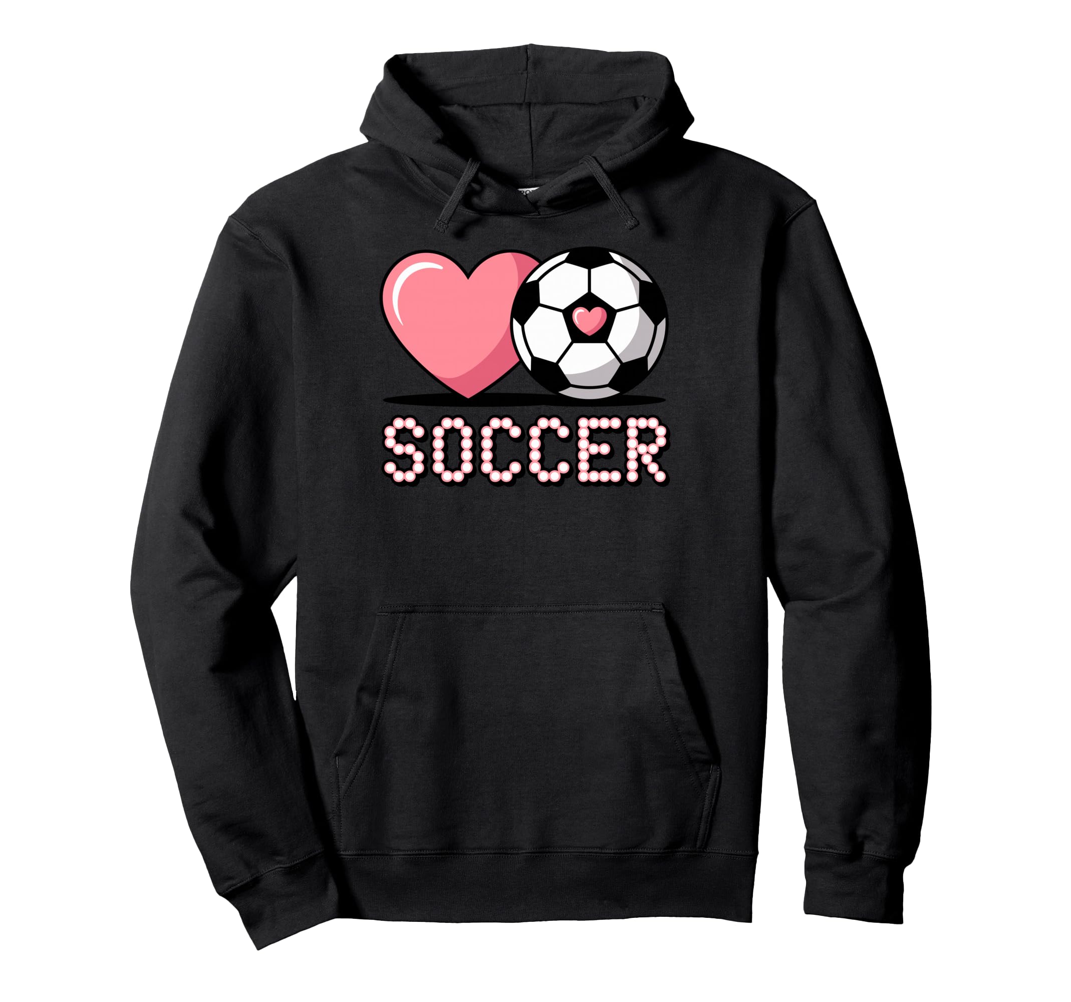 I Love Soccer Goalie Player Fan Game Hoodie - Aesthetic Graphic Men Women - T-Shirt, Sweatshirt, Hoodie
