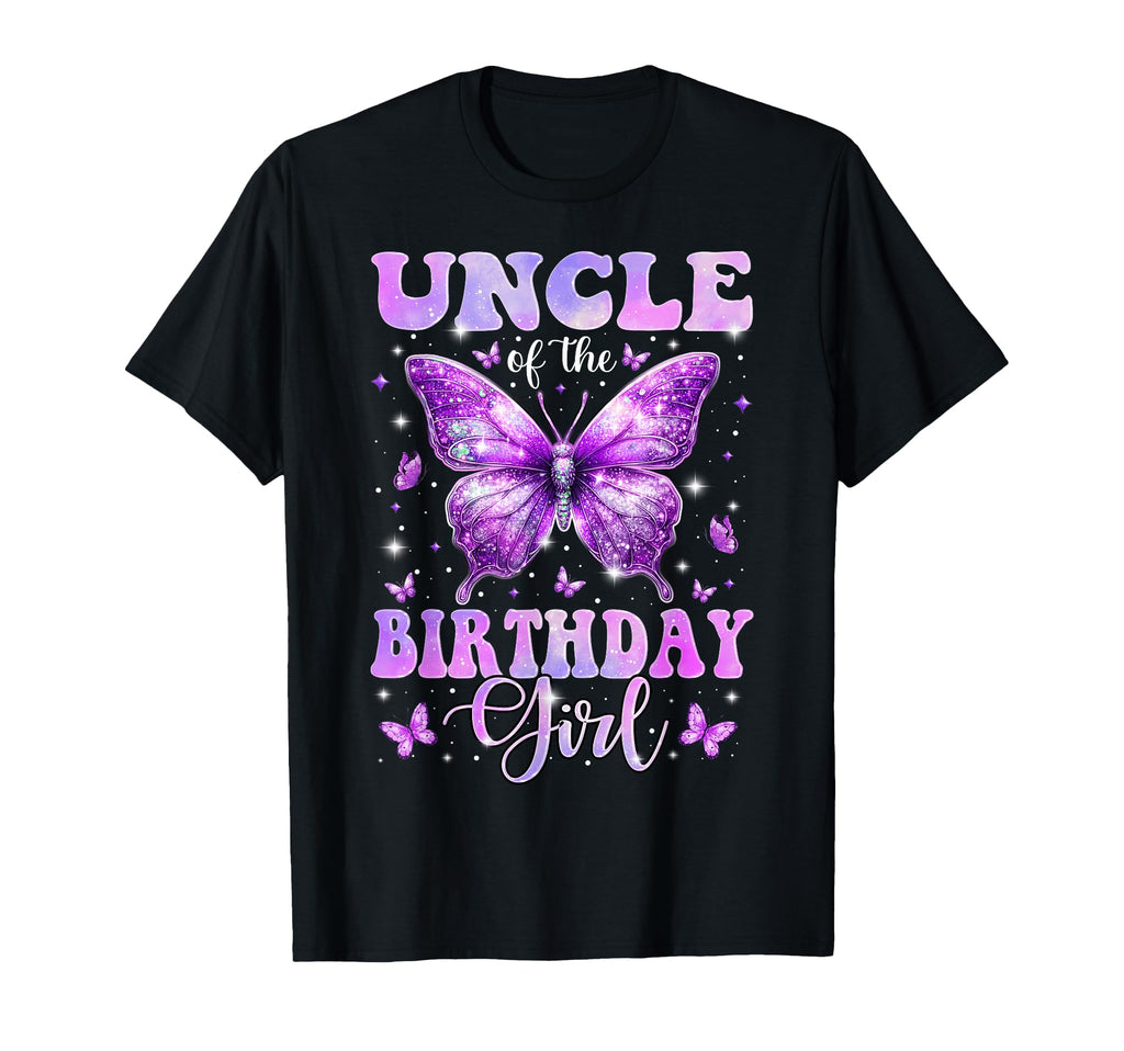 Uncle Birthday Butterfly Family T-Shirt - Novelty Apparel Men Women - T-Shirt, Sweatshirt, Hoodie