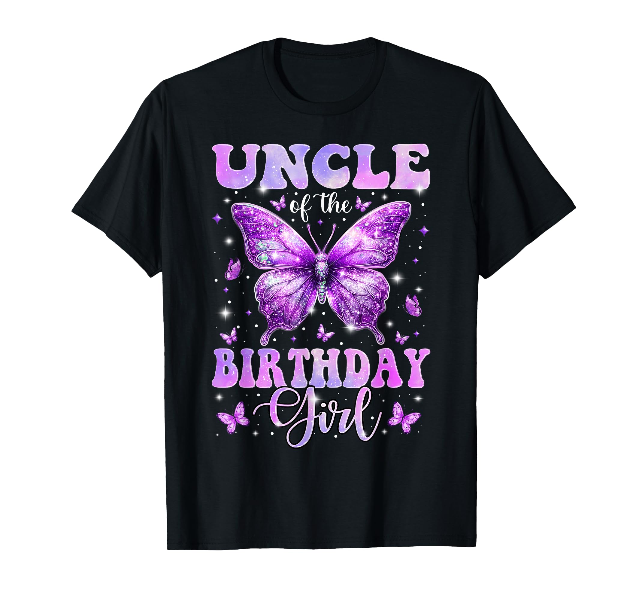 Uncle Birthday Butterfly Family T-Shirt - Novelty Apparel Men Women - T-Shirt, Sweatshirt, Hoodie