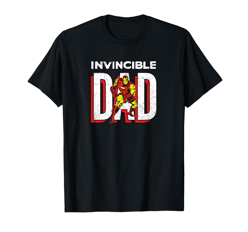 Marvel Iron Invincible Dad Comic T-Shirt - Minimalist Print for Adults - T-Shirt, Sweatshirt, Hoodie
