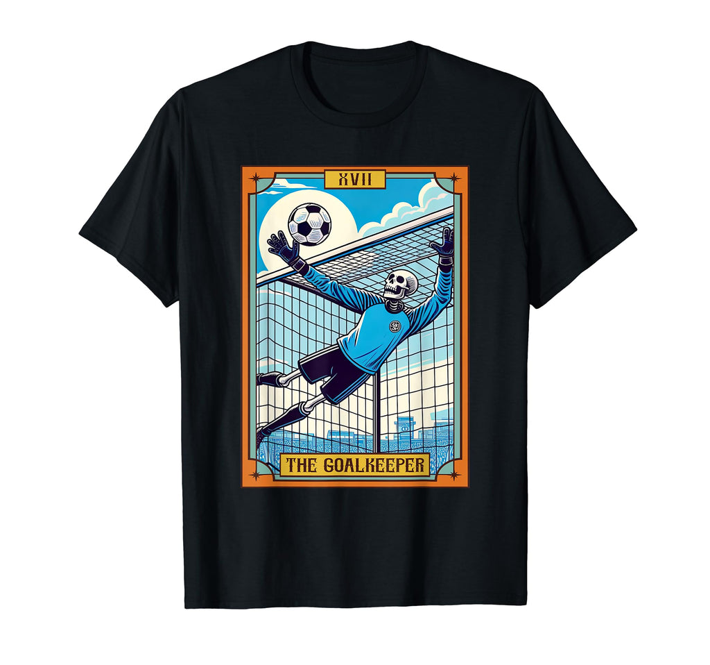 Funny Skeleton Goalkeeper Soccer T-Shirt - Trendy Graphic Men Women - T-Shirt, Sweatshirt, Hoodie