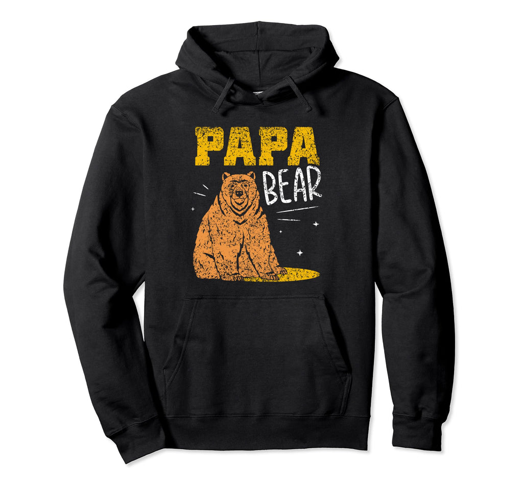 Papa Bear Bears Lover Animal Pun Bear Dad Hoodie - Trendy Graphic Unisex - T-Shirt, Sweatshirt, Hoodie