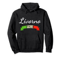 Livorno Italy Flag Italia Souvenir Hoodie - Aesthetic Graphic Unisex - T-Shirt, Sweatshirt, Hoodie