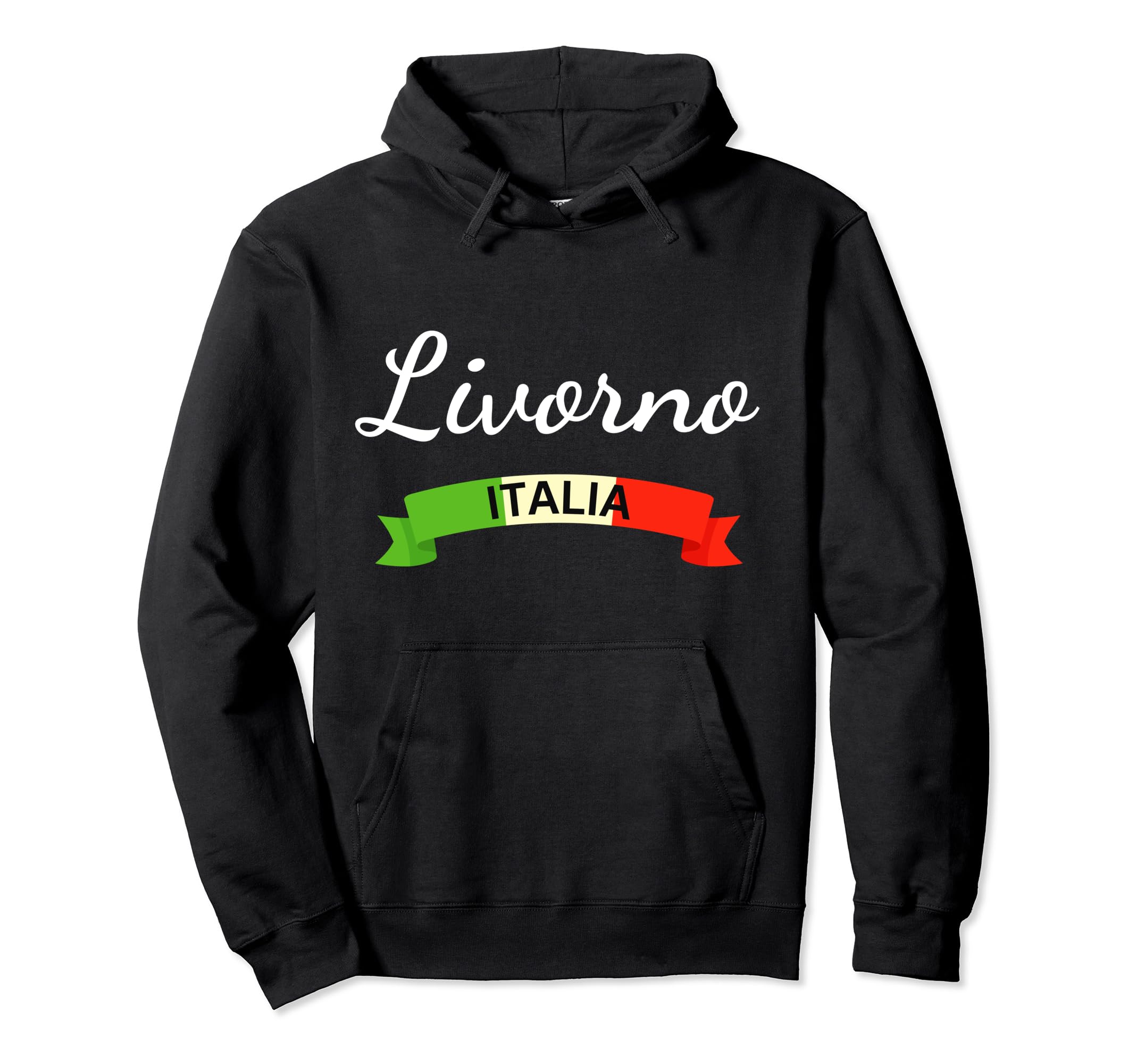 Livorno Italy Flag Italia Souvenir Hoodie - Aesthetic Graphic Unisex - T-Shirt, Sweatshirt, Hoodie