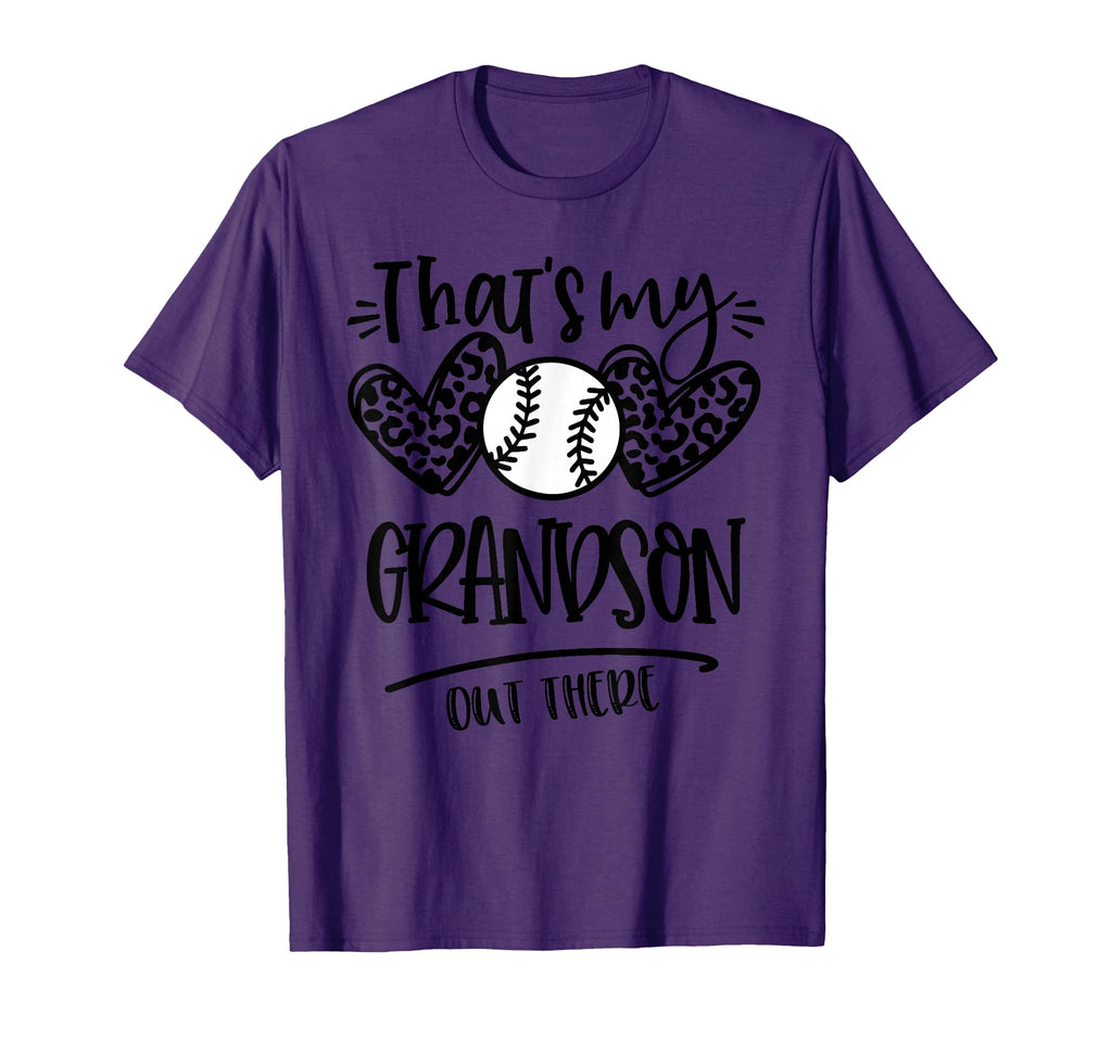 Thats My Grandson Out There Baseball T-Shirt - Trendy Graphic for Adults - T-Shirt, Sweatshirt, Hoodie