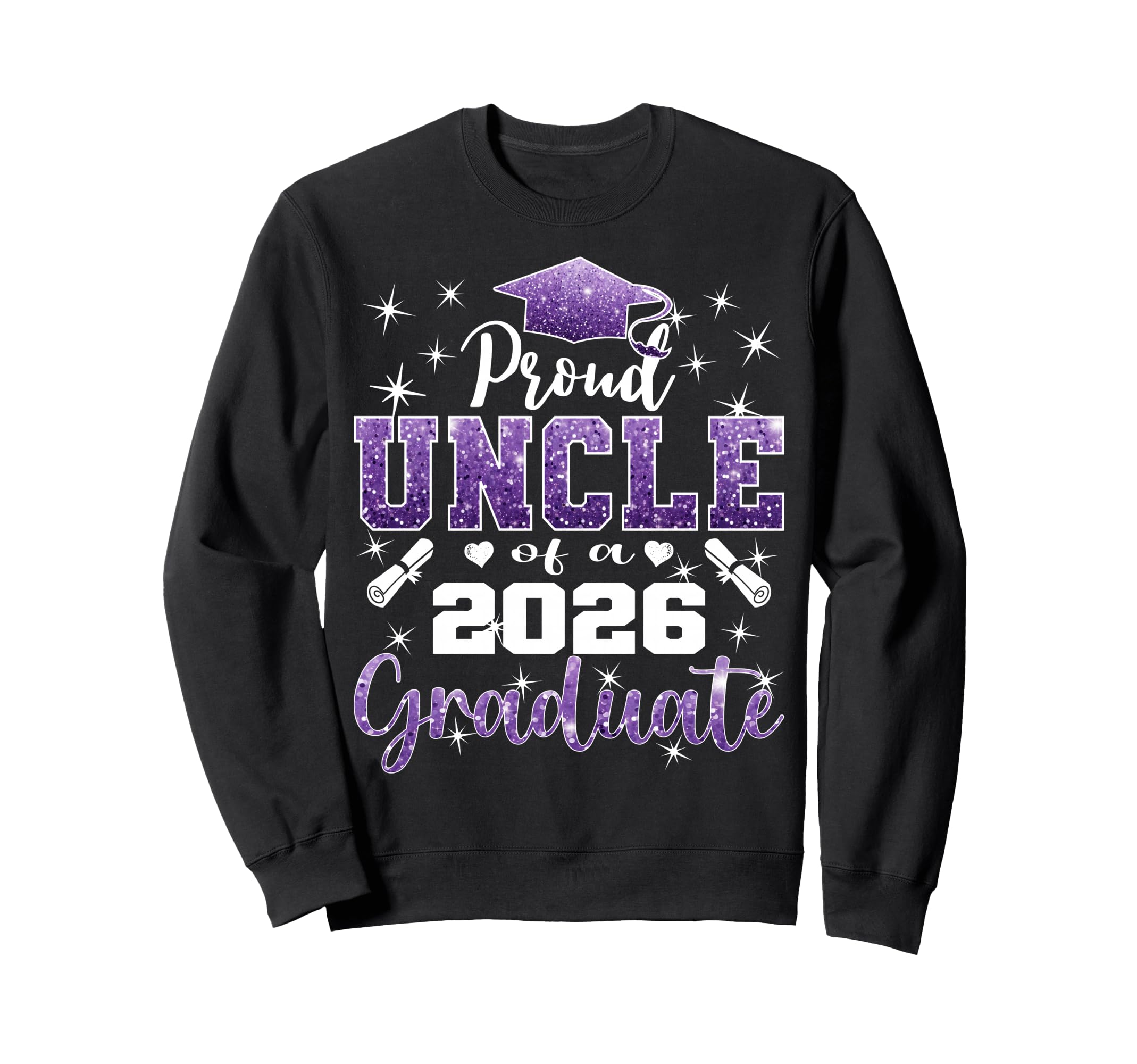Super Proud Uncle 2026 Graduate Sweatshirt - Unique Graphic Men Women - T-Shirt, Sweatshirt, Hoodie