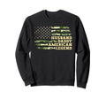 Husband Daddy American Legend Fathers Sweatshirt - Graphic Print Unisex - T-Shirt, Sweatshirt, Hoodie
