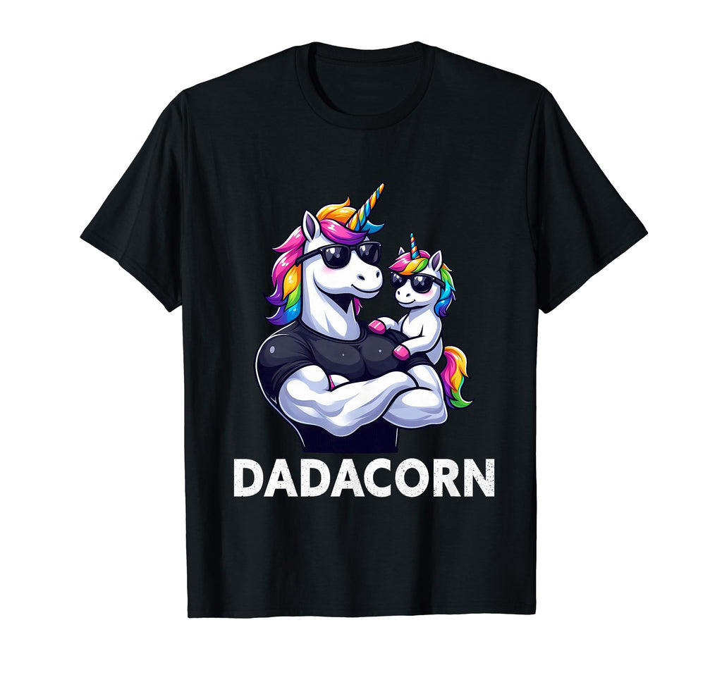 Dadacorn Unicorn Dad Papa Fathers Day T-Shirt - Streetwear Style Men Women - T-Shirt, Sweatshirt, Hoodie