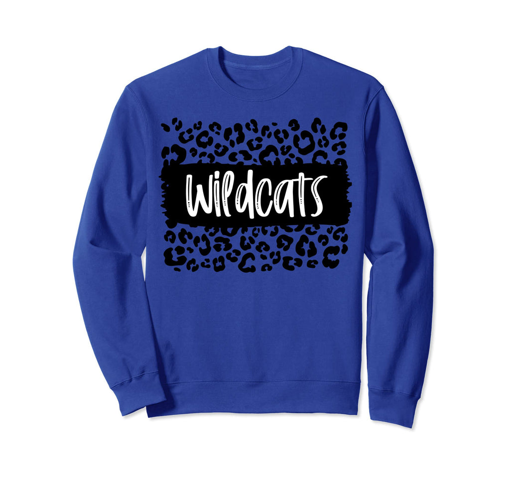 Wildcats Team Mascot School Sweatshirt - Minimalist Print for Adults - T-Shirt, Sweatshirt, Hoodie