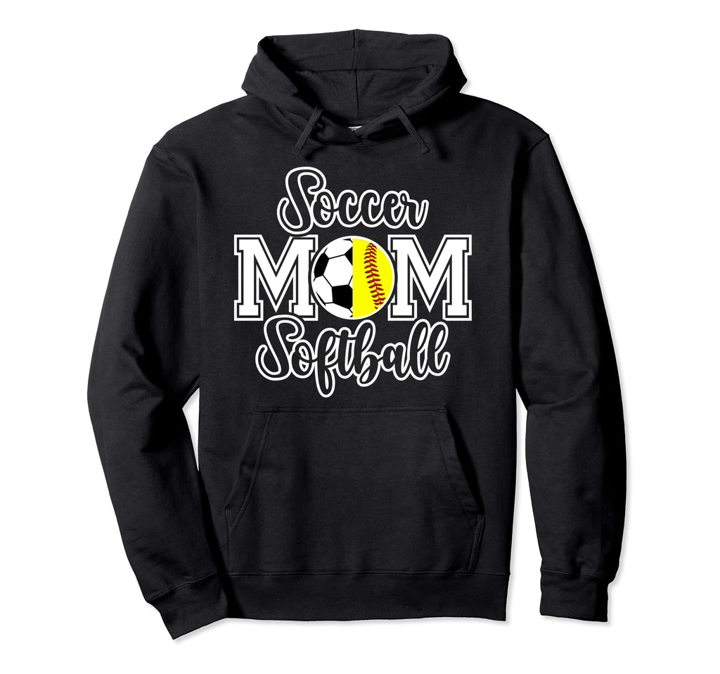 Soccer Softball Mom Ballers Softball Hoodie - Trendy Graphic Men Women - T-Shirt, Sweatshirt, Hoodie