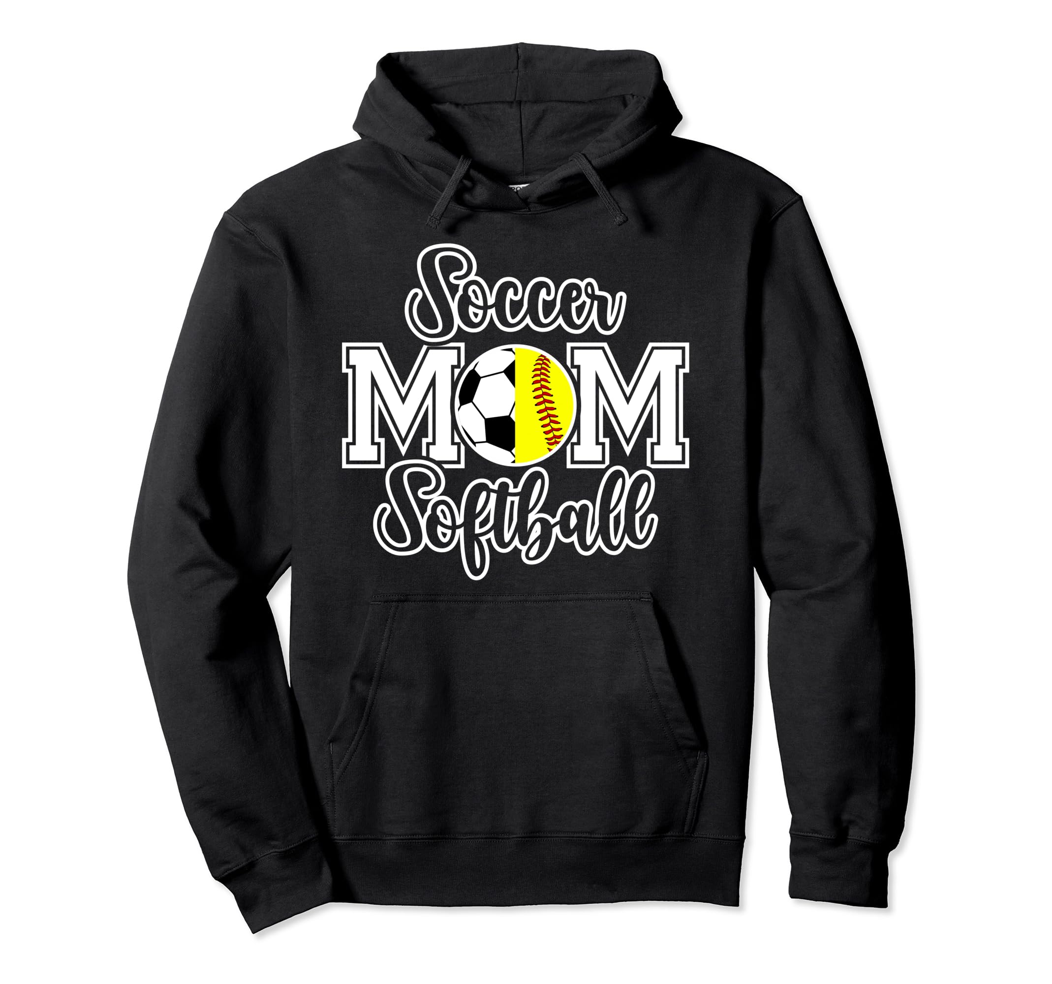 Soccer Softball Mom Ballers Softball Hoodie - Trendy Graphic Men Women - T-Shirt, Sweatshirt, Hoodie