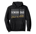 Senior Dad Class 2026 Striped Graduate Hoodie - Streetwear Style Men Women - T-Shirt, Sweatshirt, Hoodie