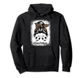 Soccer Mom Life Messy Bun Leopard Hoodie - Fun Novelty Design for Adults - T-Shirt, Sweatshirt, Hoodie