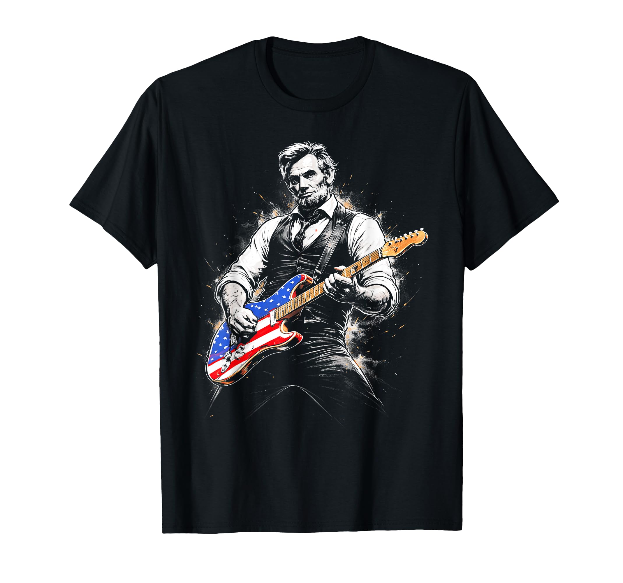 Abraham Lincoln Abe Lincoln Playing T-Shirt - Custom Art Print Men Women - T-Shirt, Sweatshirt, Hoodie