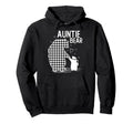 Auntie Bear Pajama Grey Buffalo Plaid Hoodie - Minimalist Print Unisex - T-Shirt, Sweatshirt, Hoodie