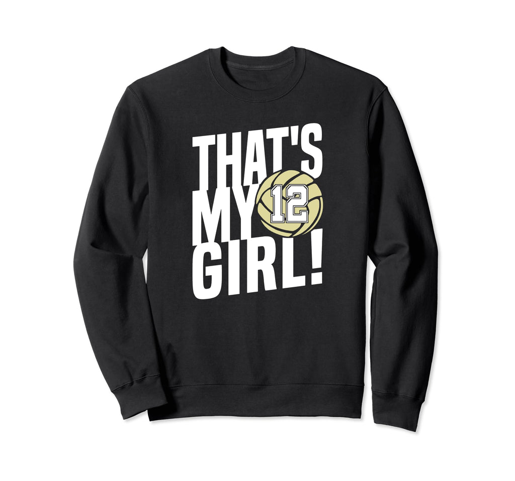 Number Twelve Thats My 12 Volleyball Sweatshirt - Trendy Graphic Unisex - T-Shirt, Sweatshirt, Hoodie