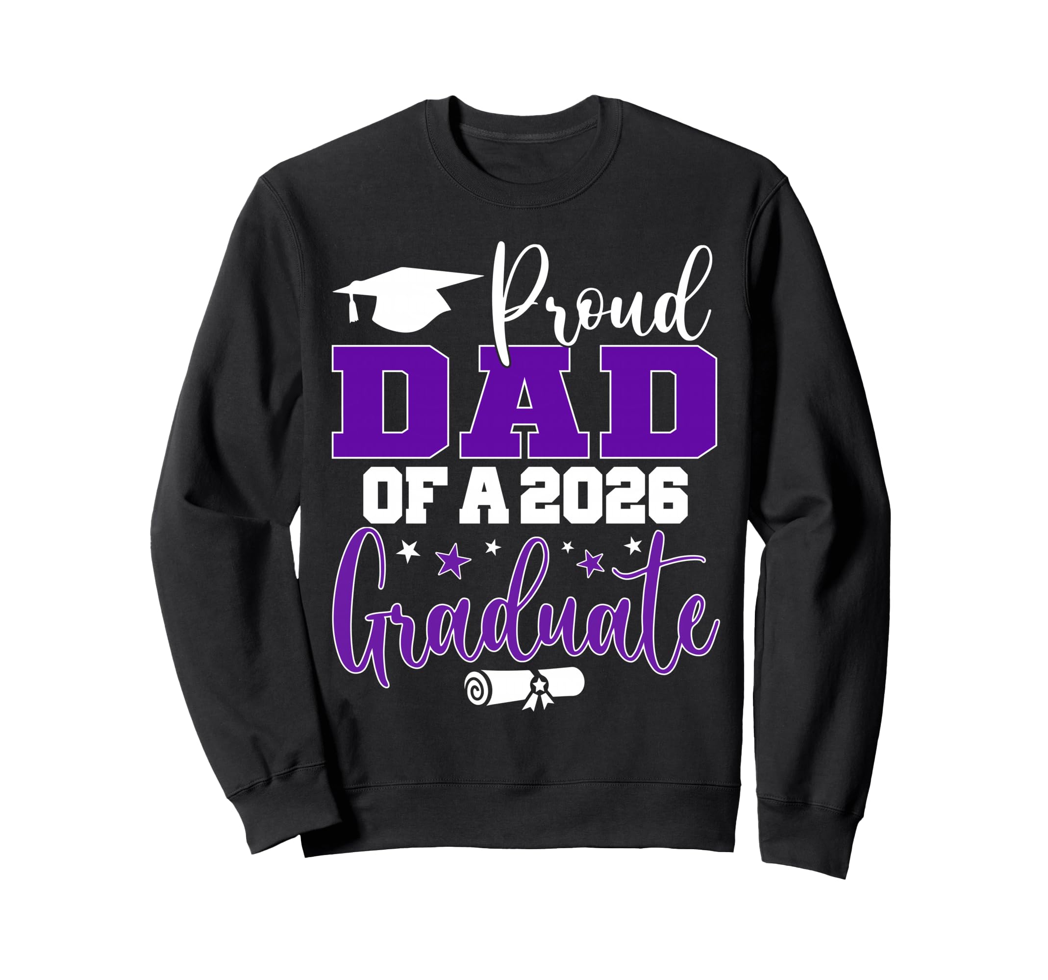 Dad Senior 2026 Proud Dad Sweatshirt - Casual Everyday Wear for Adults - T-Shirt, Sweatshirt, Hoodie