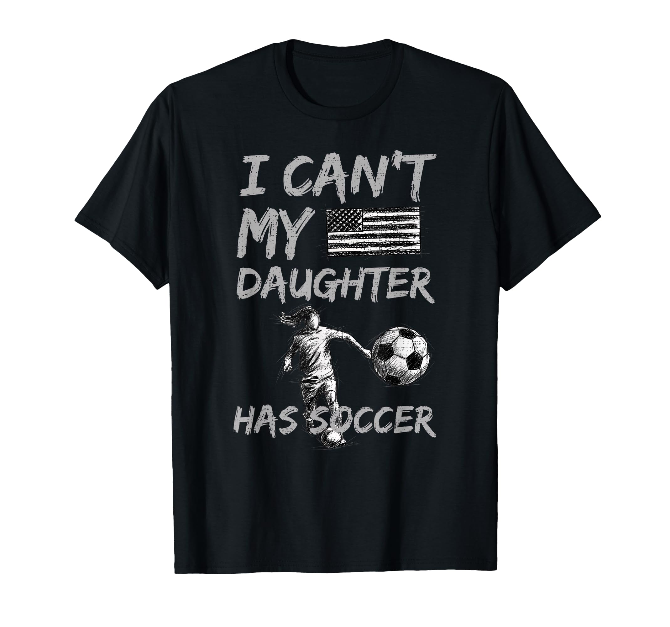 Soccer Dad Daughter Football Dad T-Shirt - Custom Art Print for Adults - T-Shirt, Sweatshirt, Hoodie