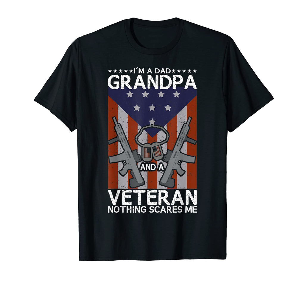 Mens Im Dad Grandpa And Veteran T-Shirt - Fun Novelty Design for Adults - T-Shirt, Sweatshirt, Hoodie