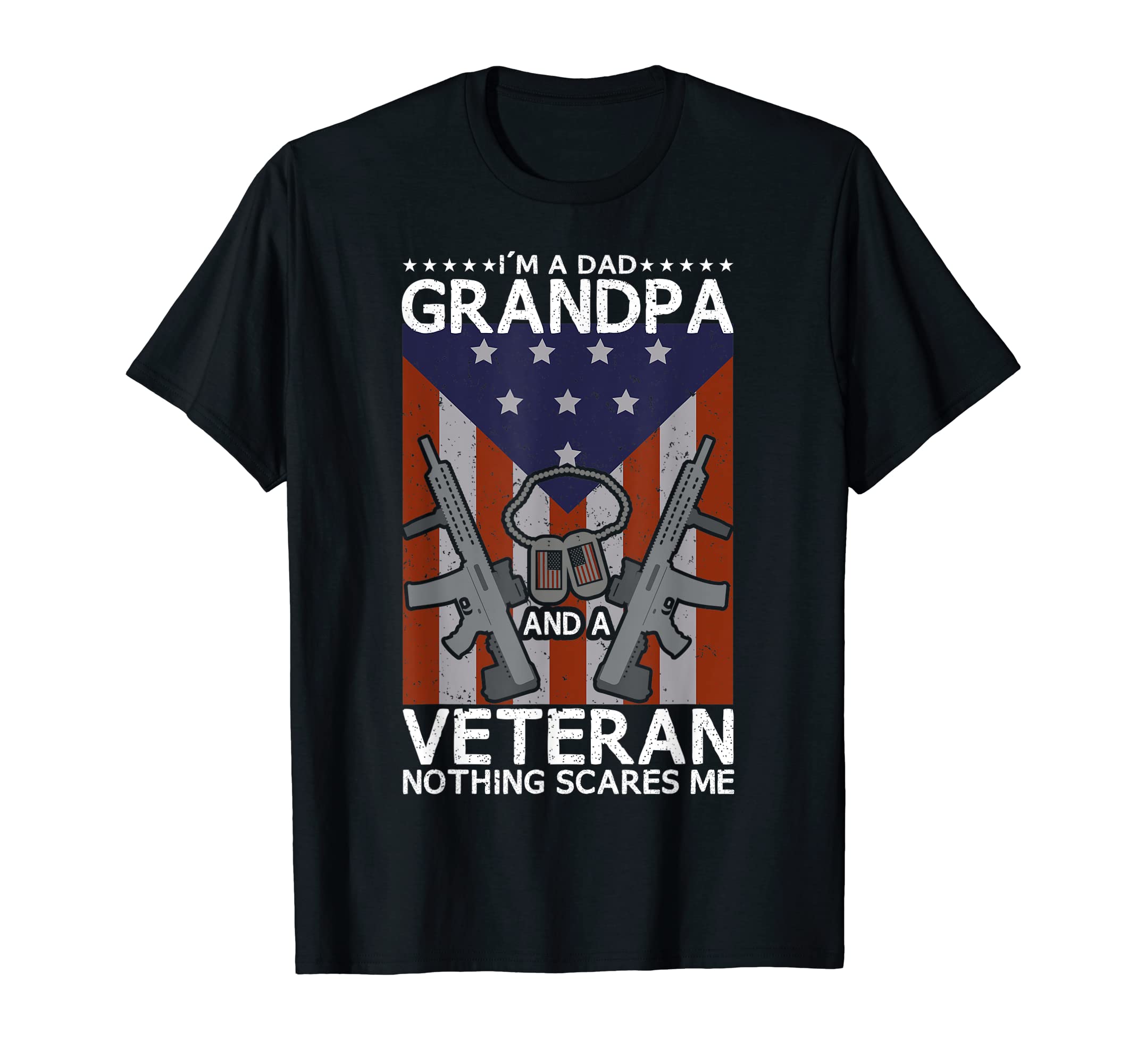 Mens Im Dad Grandpa And Veteran T-Shirt - Fun Novelty Design for Adults - T-Shirt, Sweatshirt, Hoodie