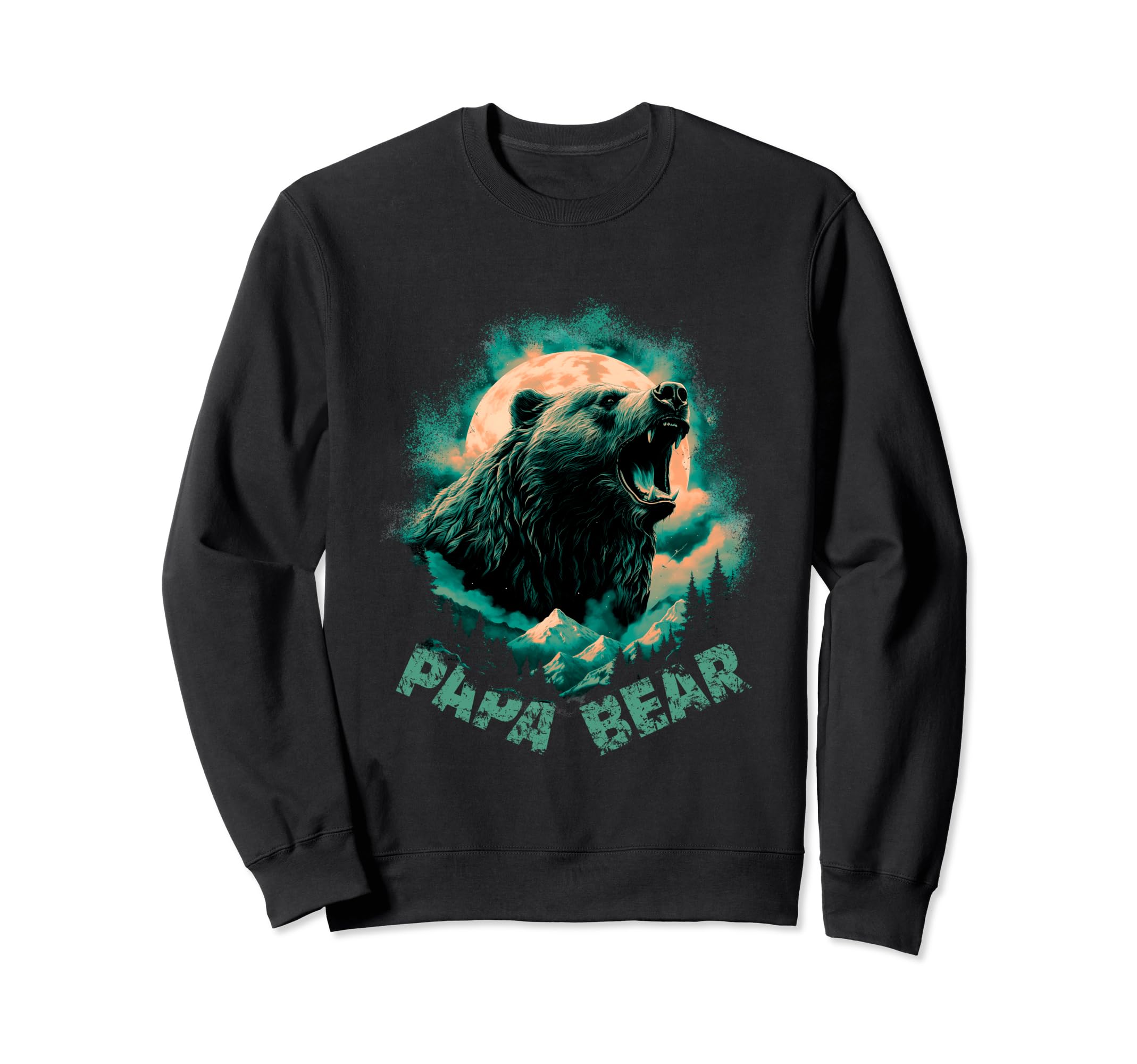 Papa Daddy Bear Protector Husband Sweatshirt - Graphic Print Men Women - T-Shirt, Sweatshirt, Hoodie