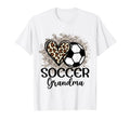 Soccer Grandma Funny Leopard Heart T-Shirt - Novelty Apparel for Adults - T-Shirt, Sweatshirt, Hoodie