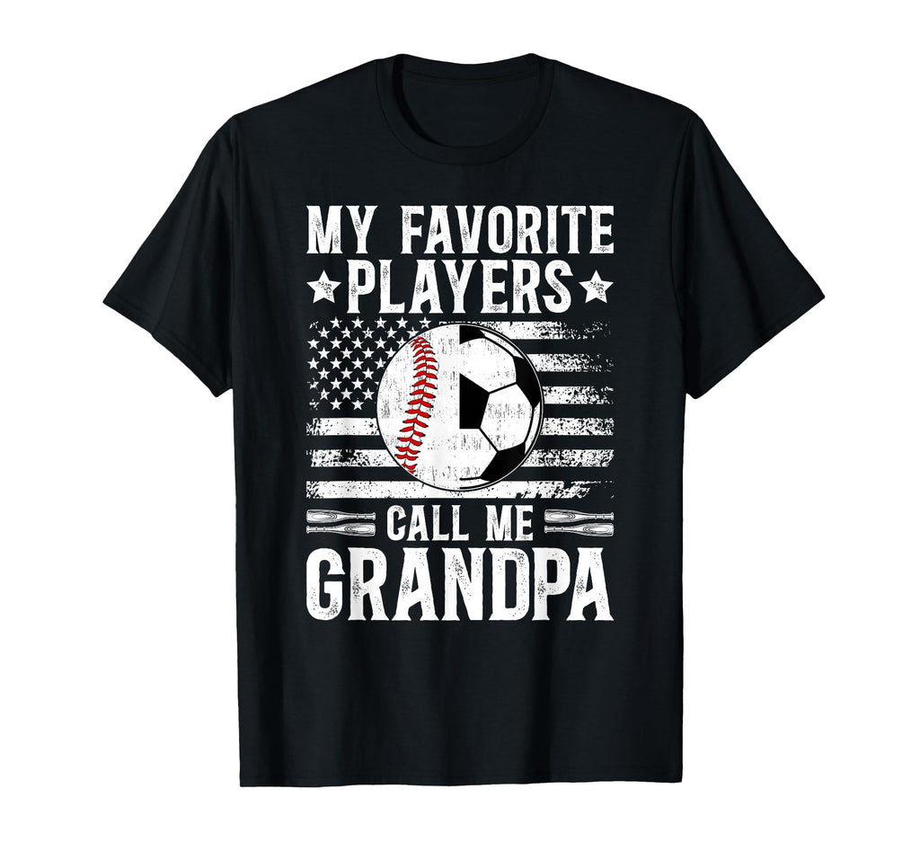 My Favorite Players Call Me Grandpa T-Shirt - Aesthetic Graphic for Adults - T-Shirt, Sweatshirt, Hoodie