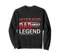 Husband Dad Fantasy Football Sweatshirt - Minimalist Print Men Women - T-Shirt, Sweatshirt, Hoodie