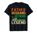 Mens Father Husband Mowing Legend T-Shirt - Fun Novelty Design for Adults - T-Shirt, Sweatshirt, Hoodie