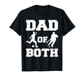 Dad Both Funny Football Hockey Dad T-Shirt - Casual Everyday Wear Unisex - T-Shirt, Sweatshirt, Hoodie