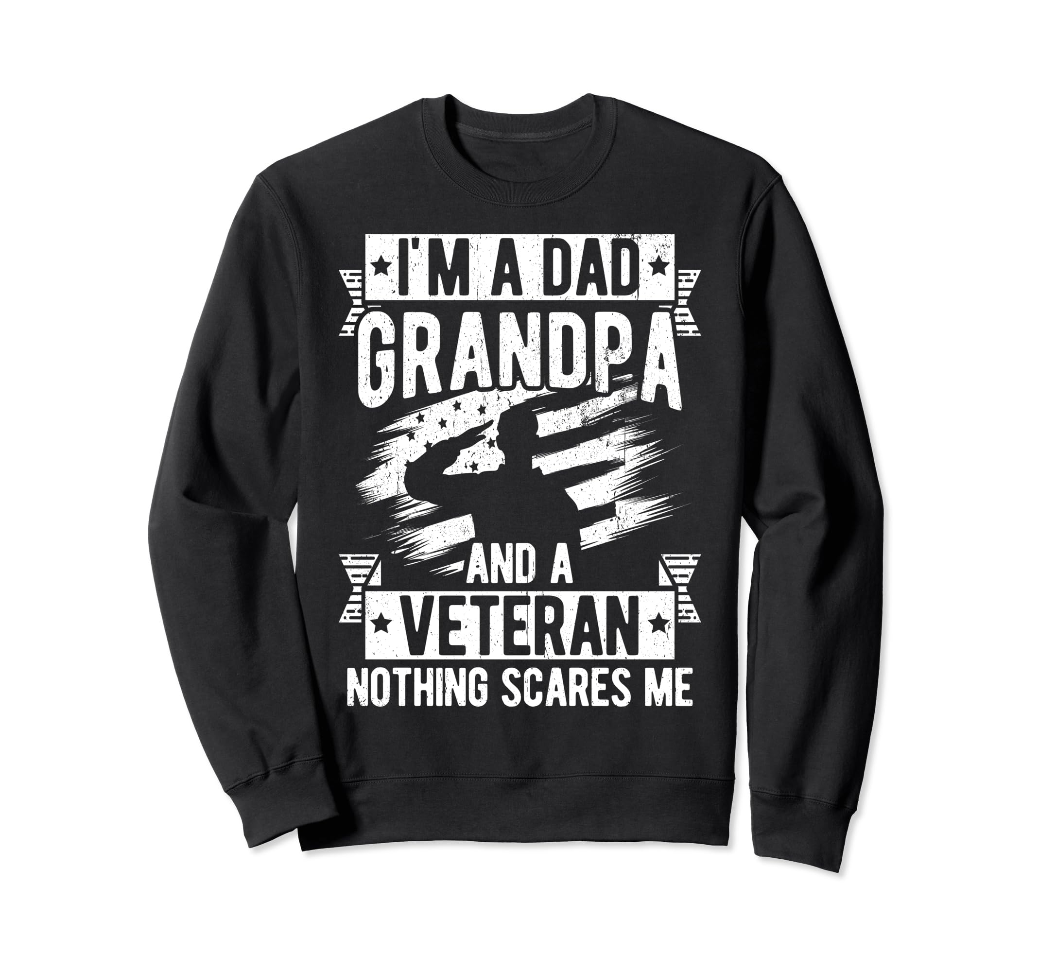 Grandpa Dad Grandpa Veteran Sweatshirt - Custom Art Print for Adults - T-Shirt, Sweatshirt, Hoodie
