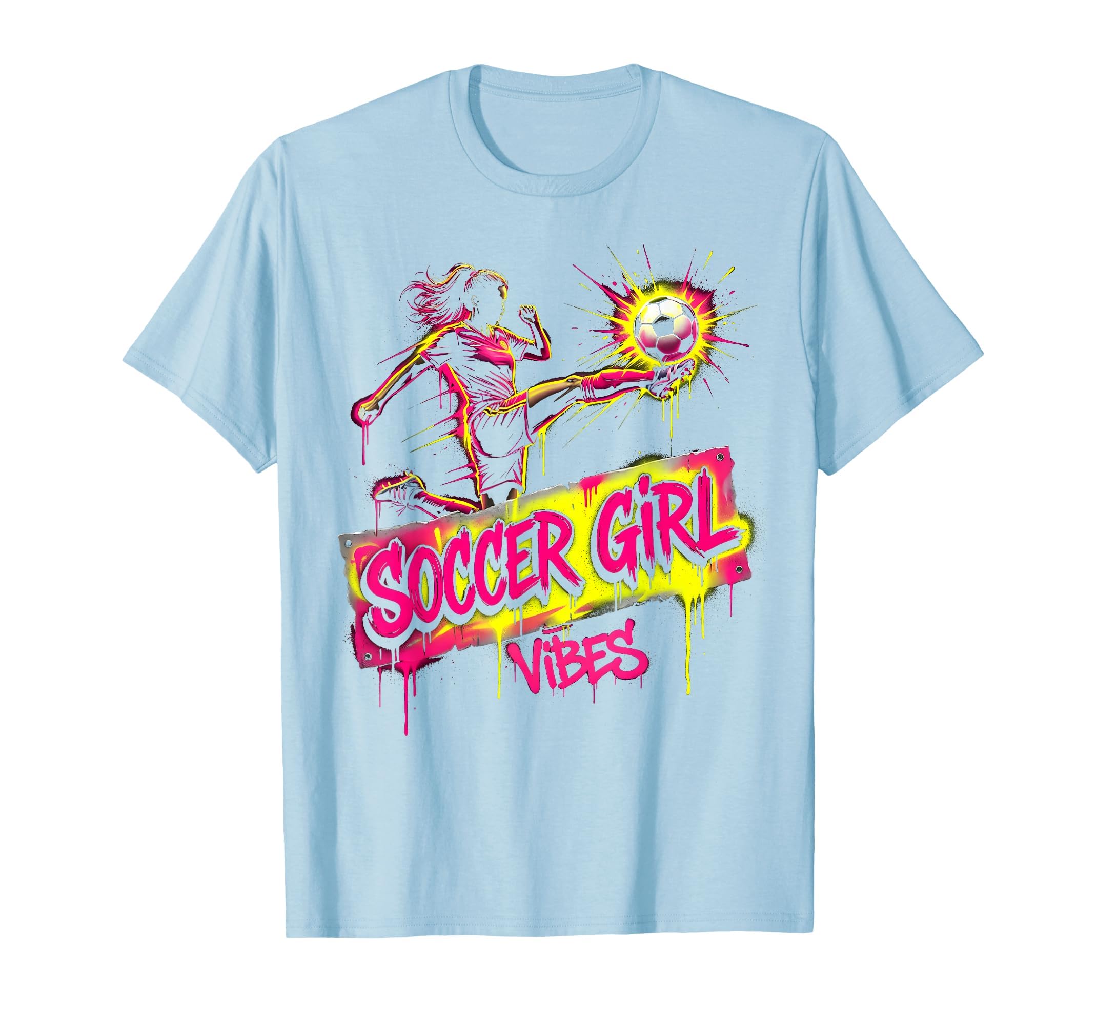 Soccer Vibes Womens Soccer T-Shirt - Aesthetic Graphic Unisex - T-Shirt, Sweatshirt, Hoodie