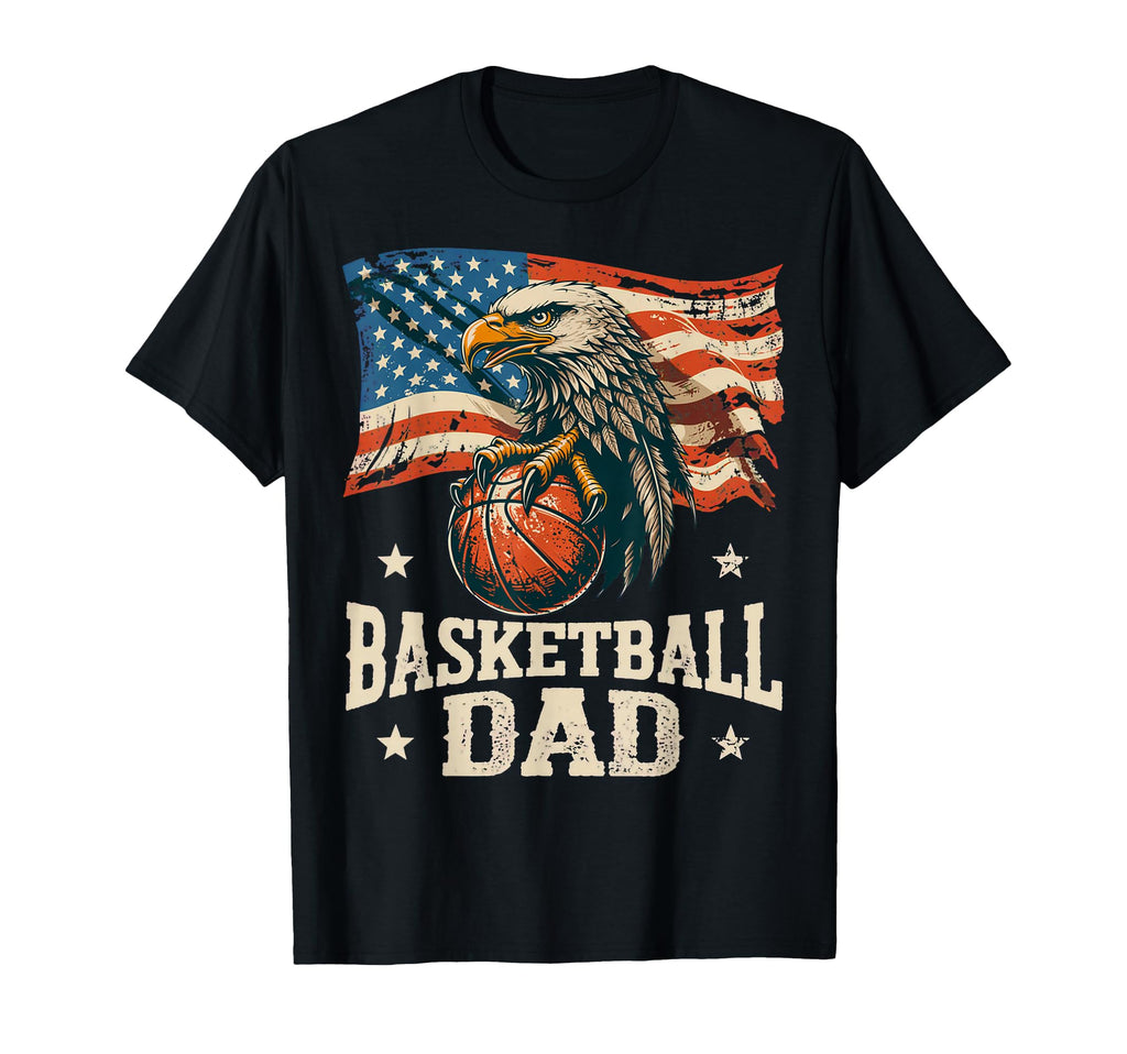 Basketball American Flag Basketball T-Shirt - Unique Graphic for Adults - T-Shirt, Sweatshirt, Hoodie