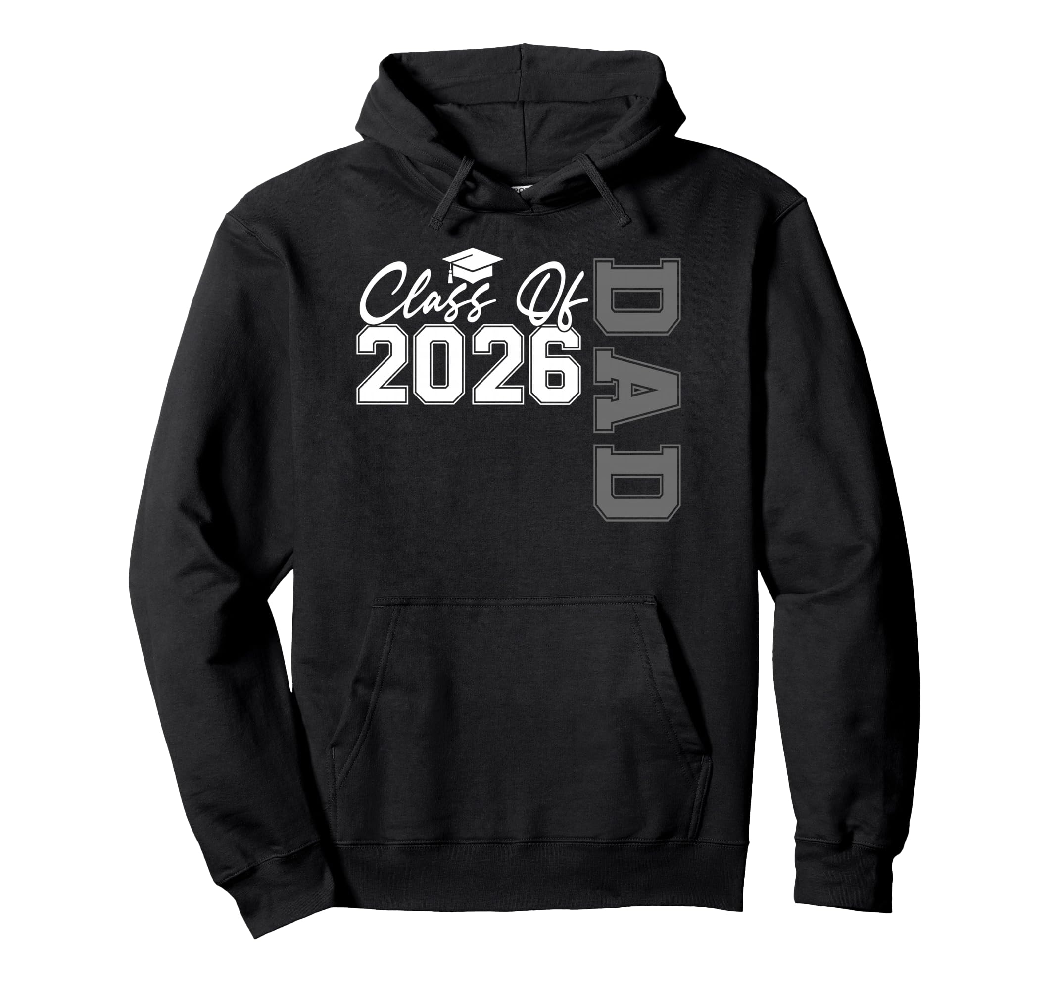 Senior Graduation Proud Dad 2026 Hoodie - Trendy Graphic for Adults - T-Shirt, Sweatshirt, Hoodie