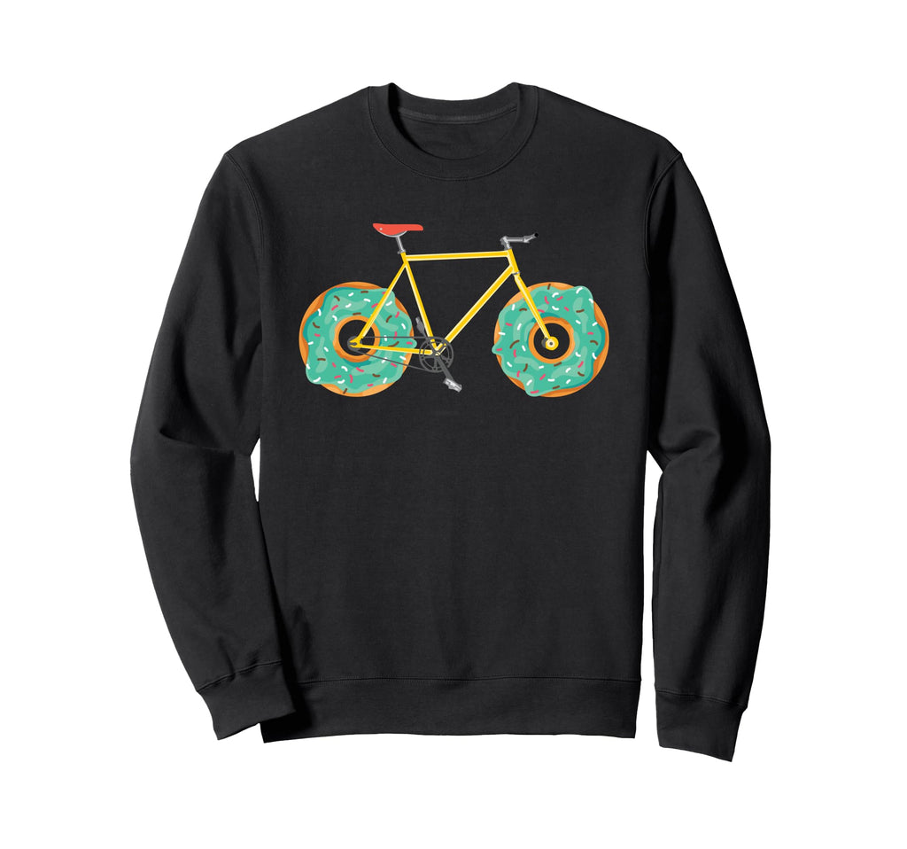 Donut Bike Wheels Bicycle Cyclist Sweatshirt - Fun Novelty Design Unisex - T-Shirt, Sweatshirt, Hoodie