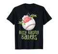 Busy Raising Ballers Softball Baseball T-Shirt - Trendy Graphic for Adults - T-Shirt, Sweatshirt, Hoodie